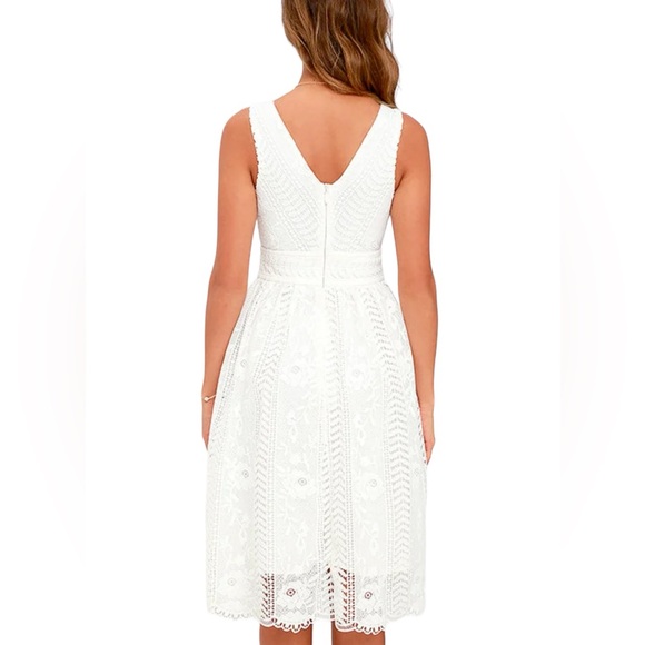 Lulu's White Lace Mini Dress - Picture 2 of 12